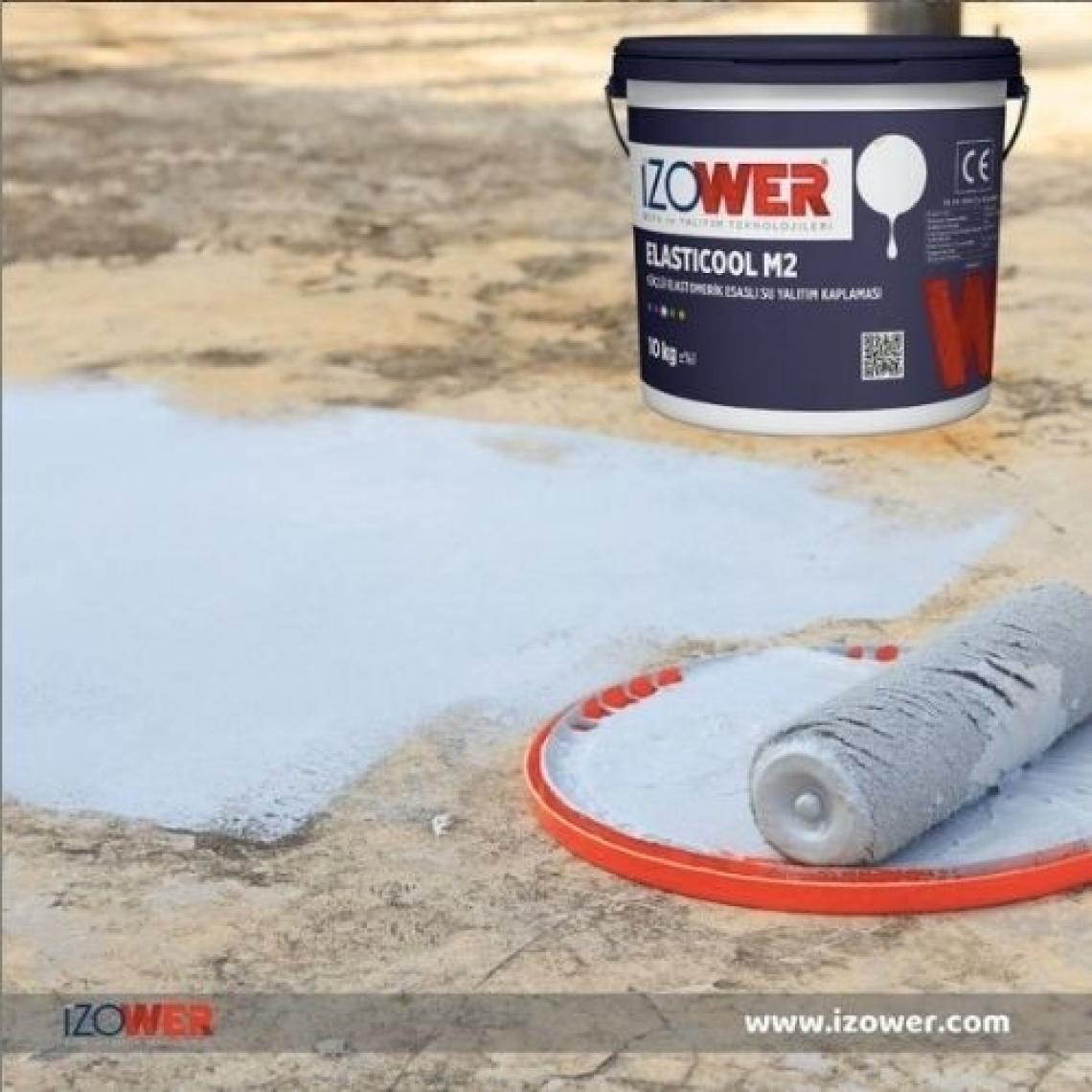 Izower M2 Elastik Su Yalıtım Kaplaması - Gri- 3,5 kg