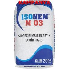 İsonem M 03 Su Geçirimsiz Elastik Tamir Harcı 20 Kg