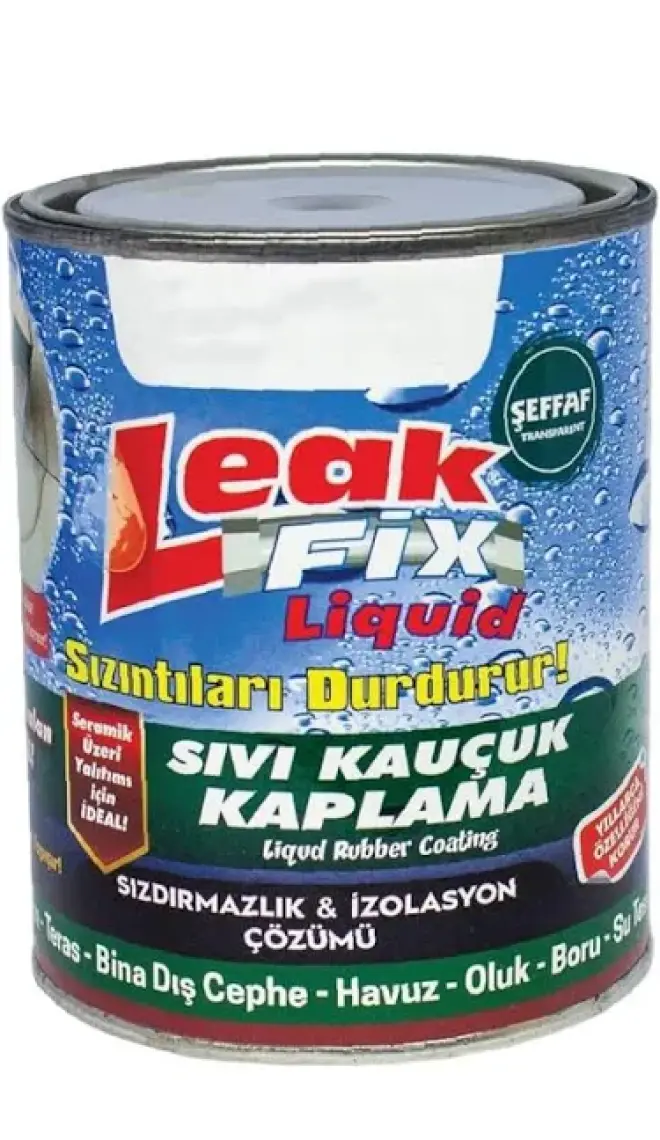 Vodaseal Şeffaf Leak Fix Liqid Su Sızıntı Durdurucu Sıvı Kauçuk Kaplama Izalasyon Sızdırmaz Yalıtım 700 gr