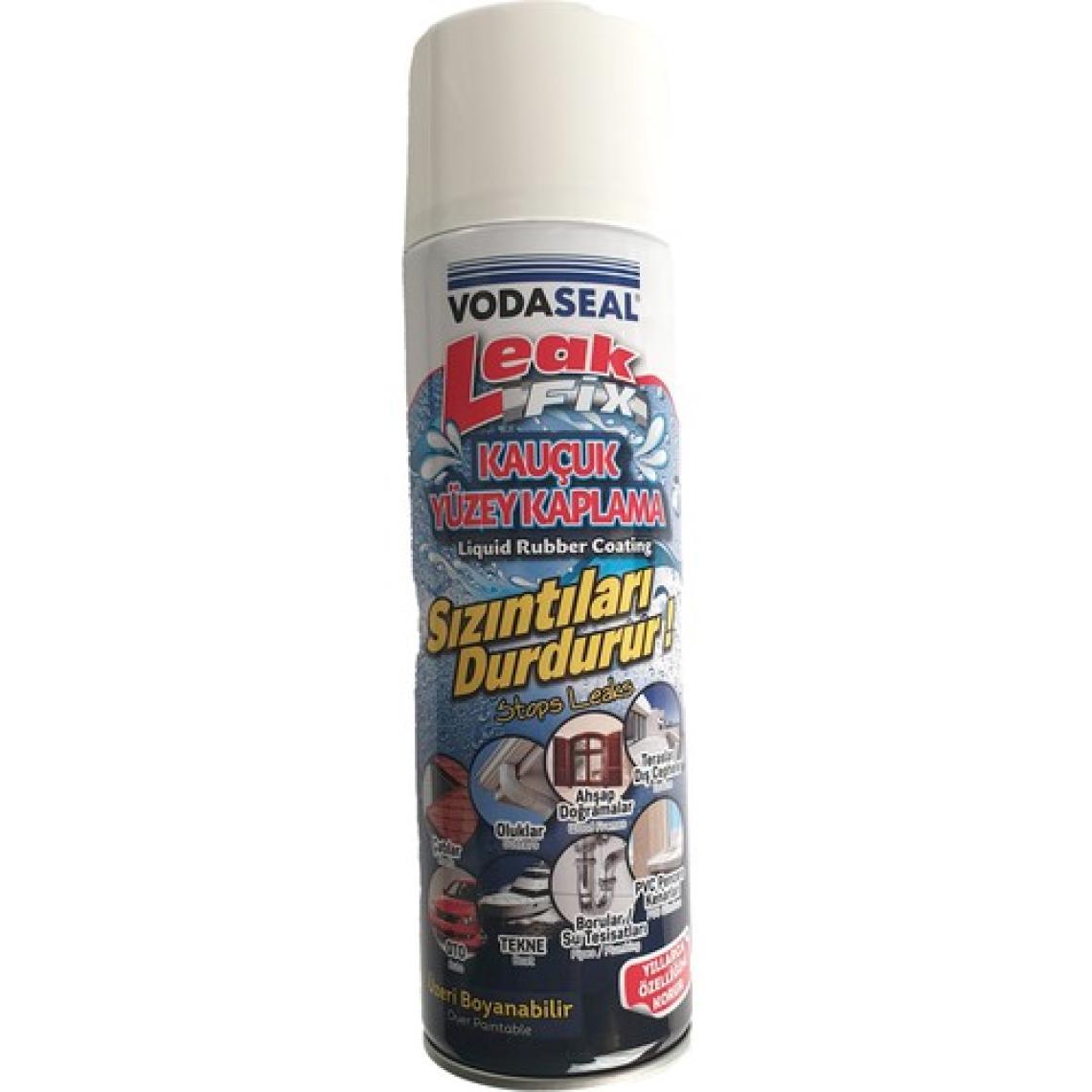 Vodaseal Leak Fix Sprey Kauçuk Izolasyon Yüzey Kaplama Beyaz 500ml