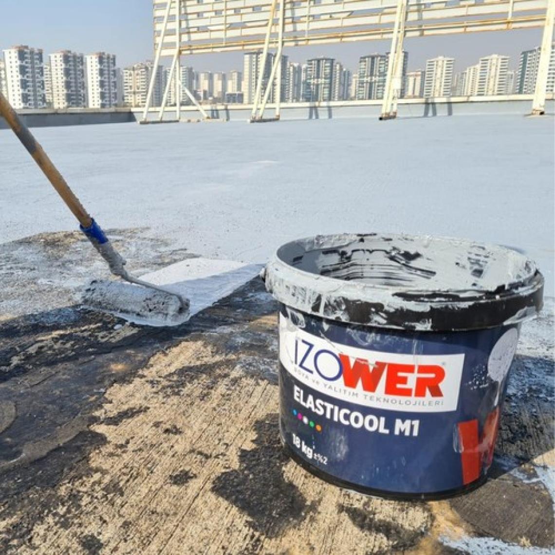 Izower M1 Süper Elastik Su Yalıtım Kaplaması 10 Kg Gri