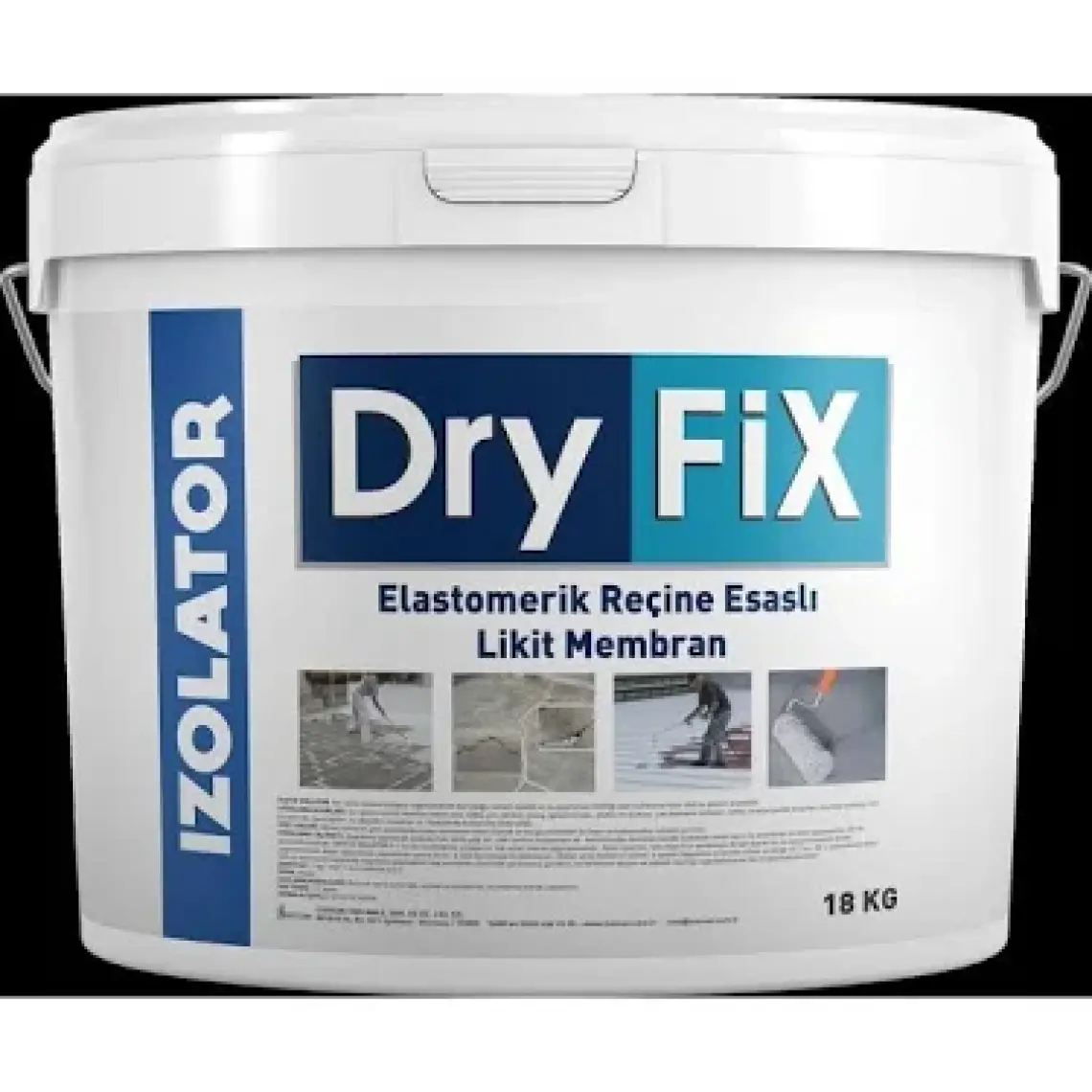 Dryfix Izolatör Elastomerik Reçine Esaslı Likit Membran 18 kg Beyaz