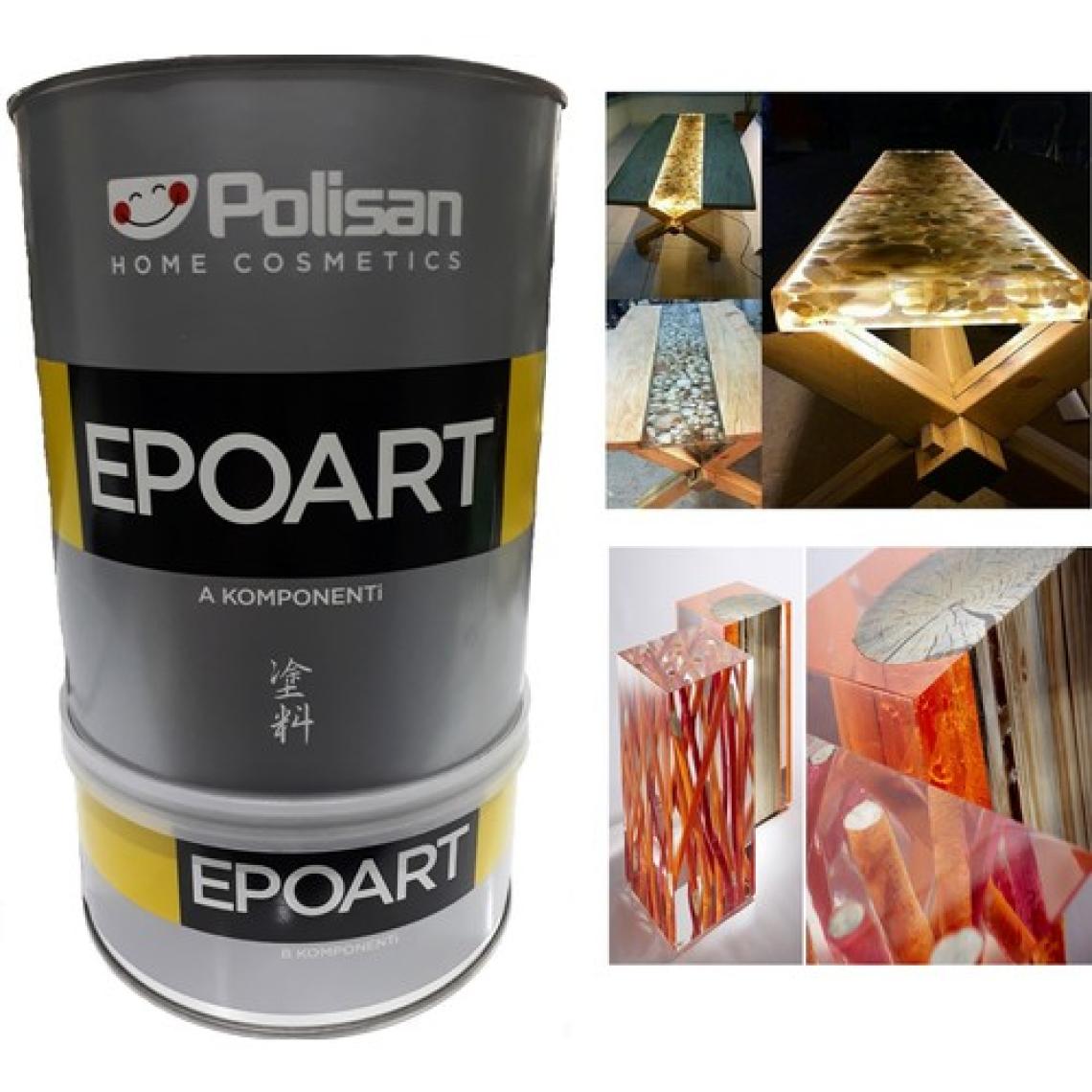 Polisan Epoksi Reçine EPOART Ultra Şeffaf 0,8KG