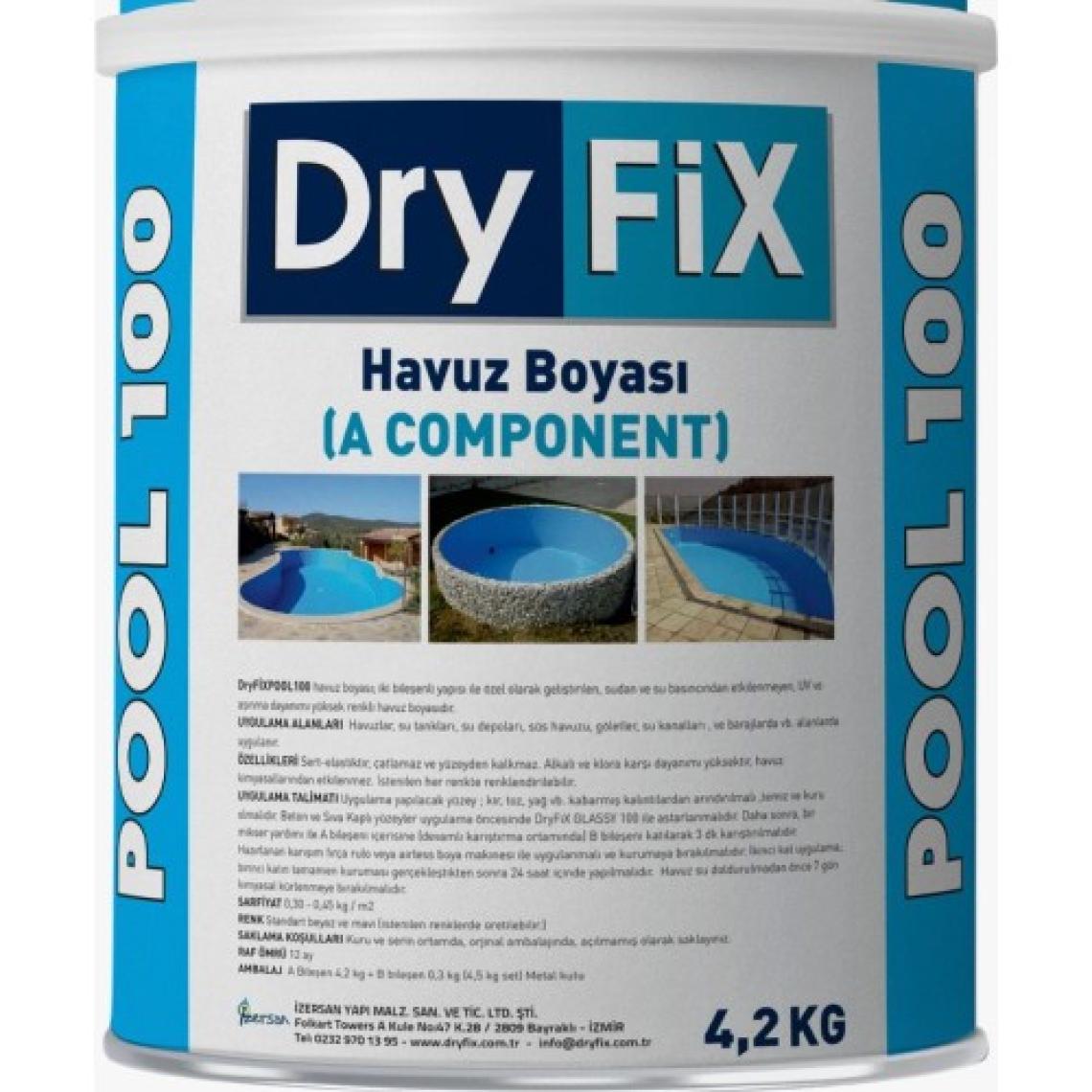 Dryfix  Pool 100 Havuz Boyası Mavi 4,5 Kg/set