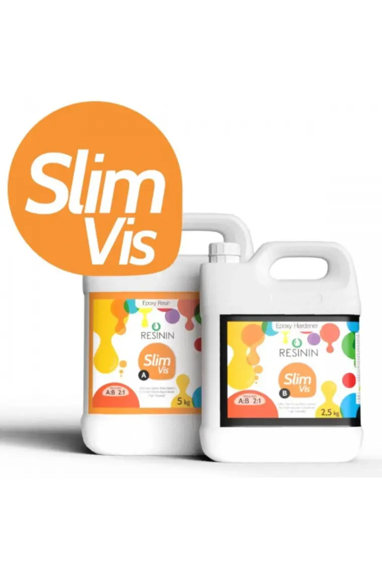 Resinin Slim Vis A+B Yoğun Kıvamlı Şeffaf Epoksi Reçine 7,5 kg
