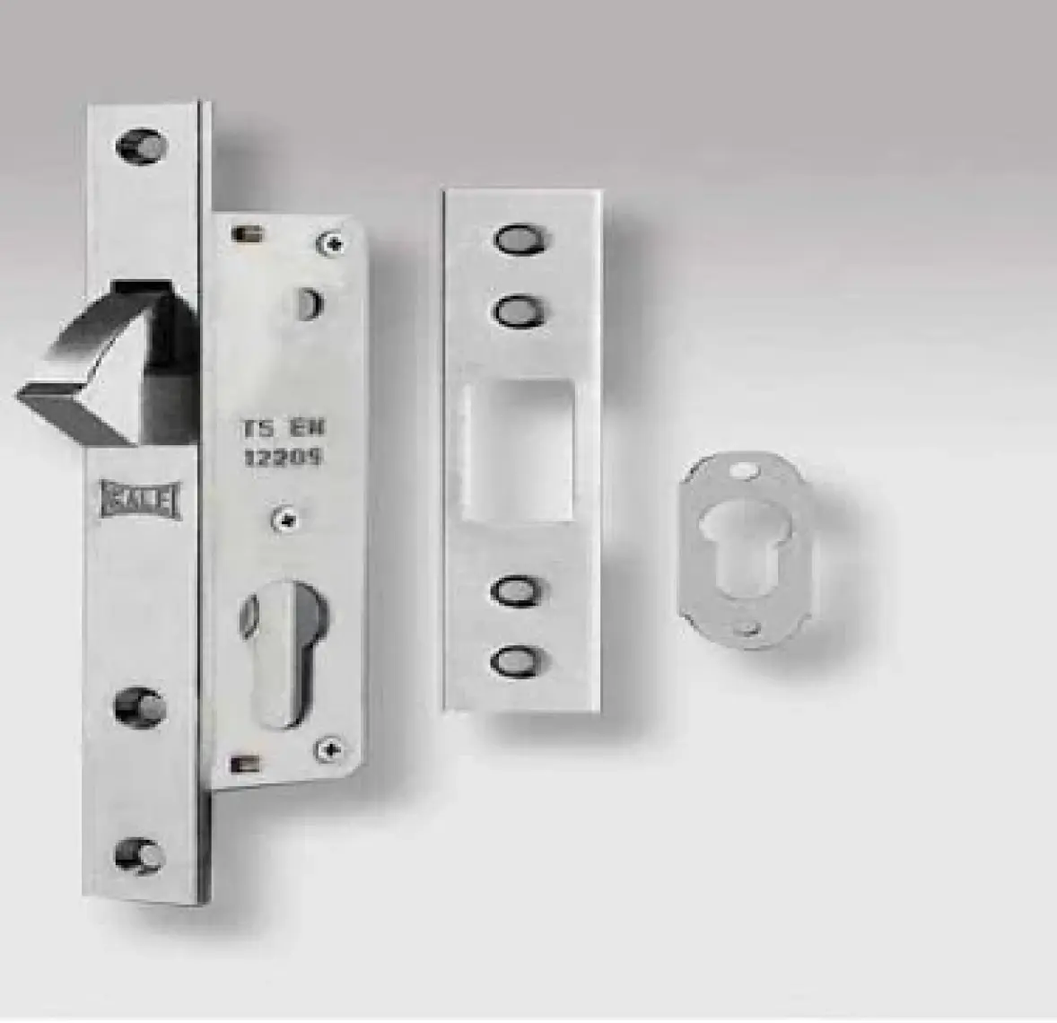 Kale Kilit 201-40MM Sürme Kapı Kilidi Silindirli Nikel
