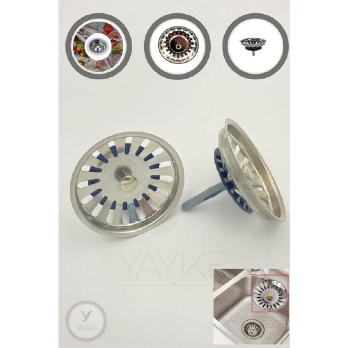 Yayke Çöpmak Lavabo Süzgeci Lavabo Gider Süzgeci Mutfak Lavabo Evye Süzgeci Metal Çay Süzgeci