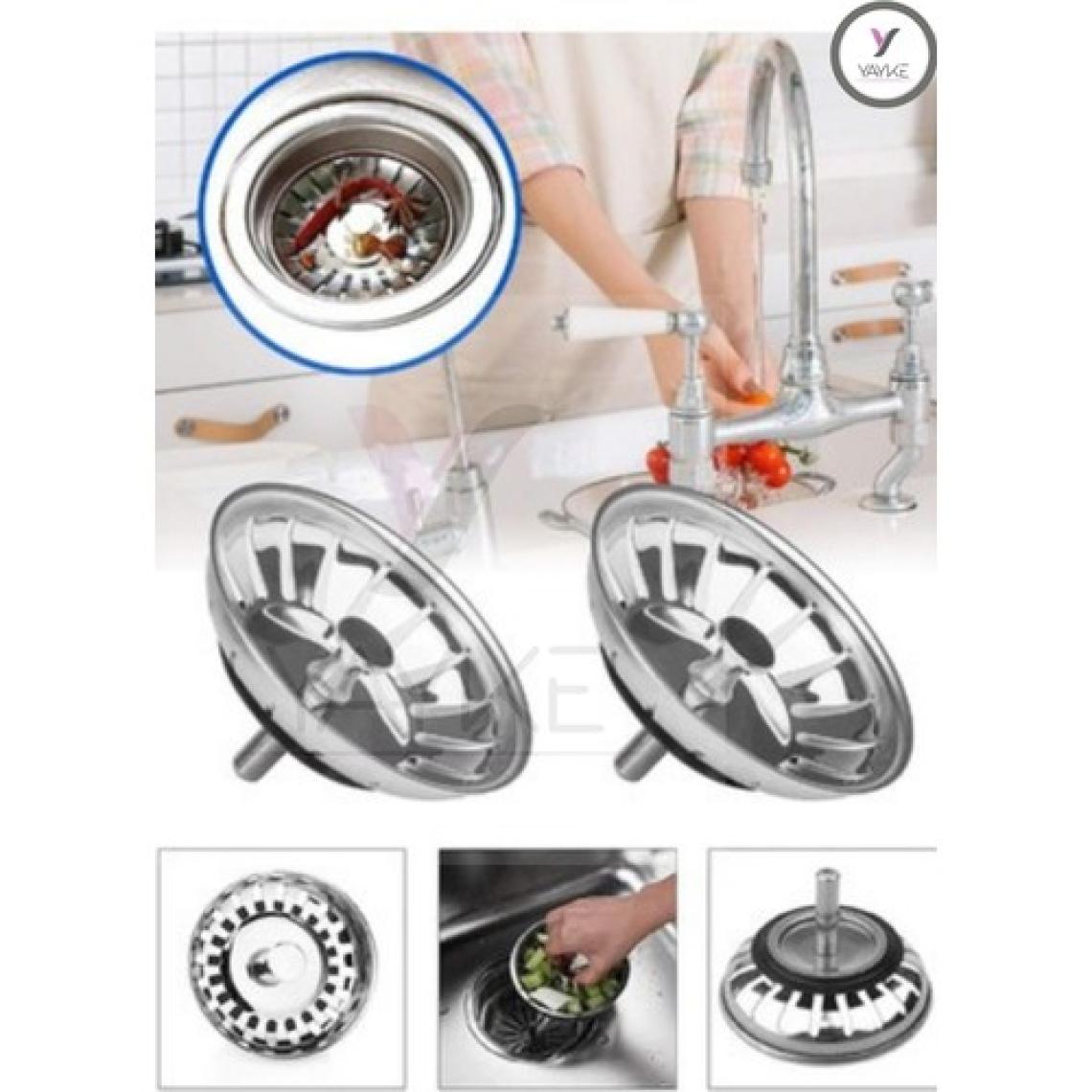 Yayke Çöpmak Lavabo Süzgeci Lavabo Gider Süzgeci Mutfak Lavabo Evye Süzgeci Metal Çay Süzgeci