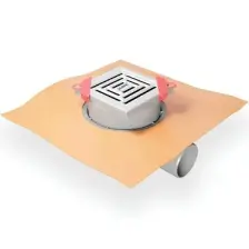 Hüppe Masterx Yalıtımlı Noktasal Su Gideri 10X10 Mat Yandan Çıkışlı