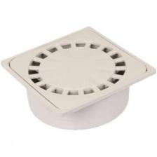 Luxwares 20x20 cm 70'lik Alttan Çıkışlı Yer Süzgeci Plastik