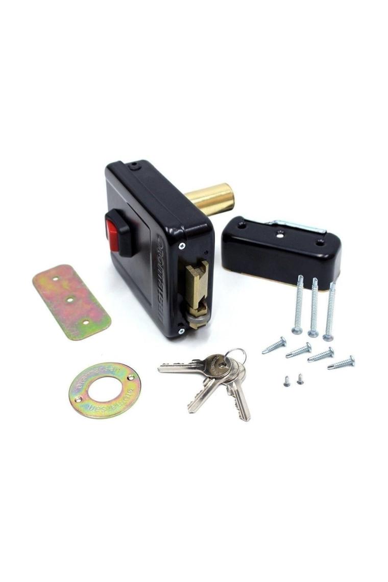 Uzun Tip Elektrikli Trajlı Kilit Inox Renk