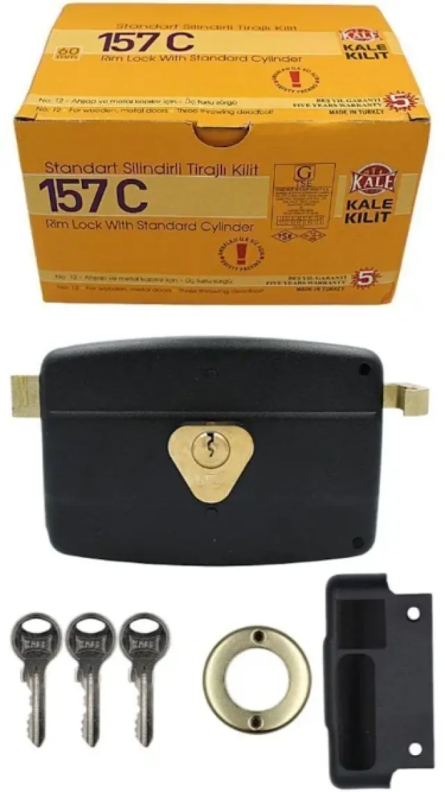 Kale 157C Dıştan Takma Tirajlı Kilit 12CM