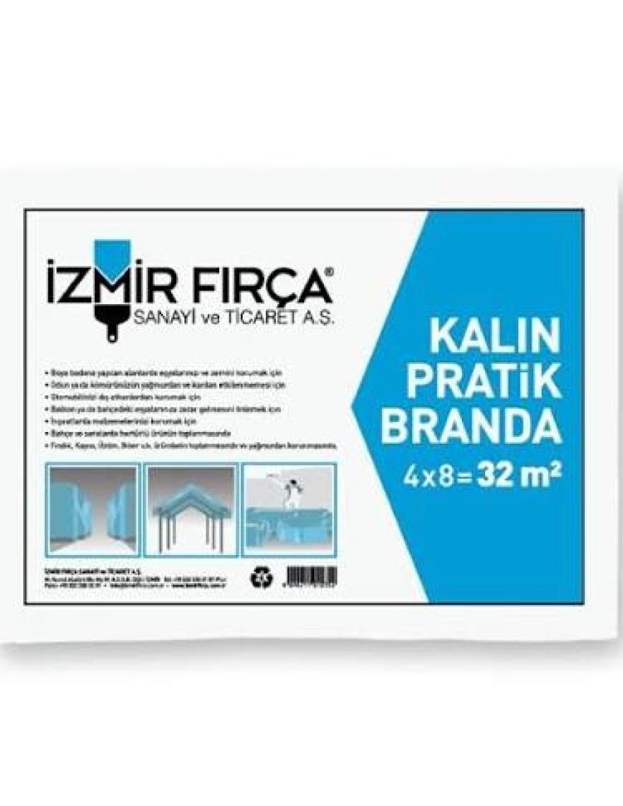 İzmir Fırça Pratik Branda Boya Örtüsü 32 m2