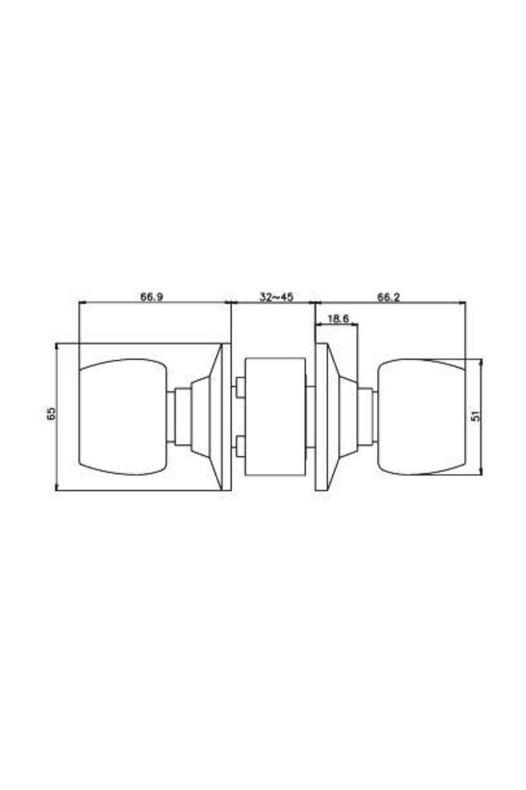 Arco Kd-040/36-320 Topuzlu Saten Oda Tek Anahtar
