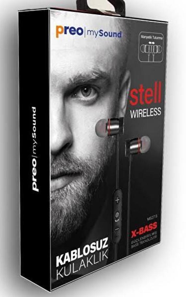 Preo My Sound MS27 Kablosuz Kulak Içi Kulaklık - Siyah