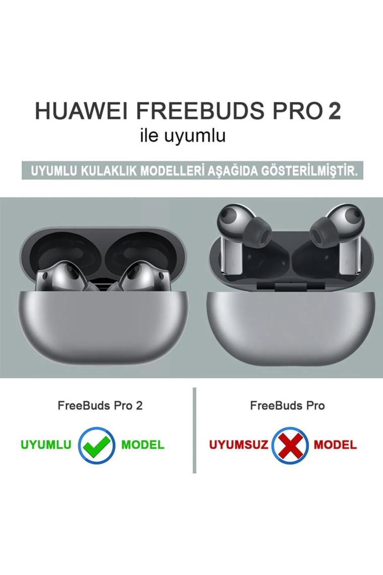 Microsonic Huawei Freebuds Pro 2 Kılıf Askılı Mat Silikon Siyah