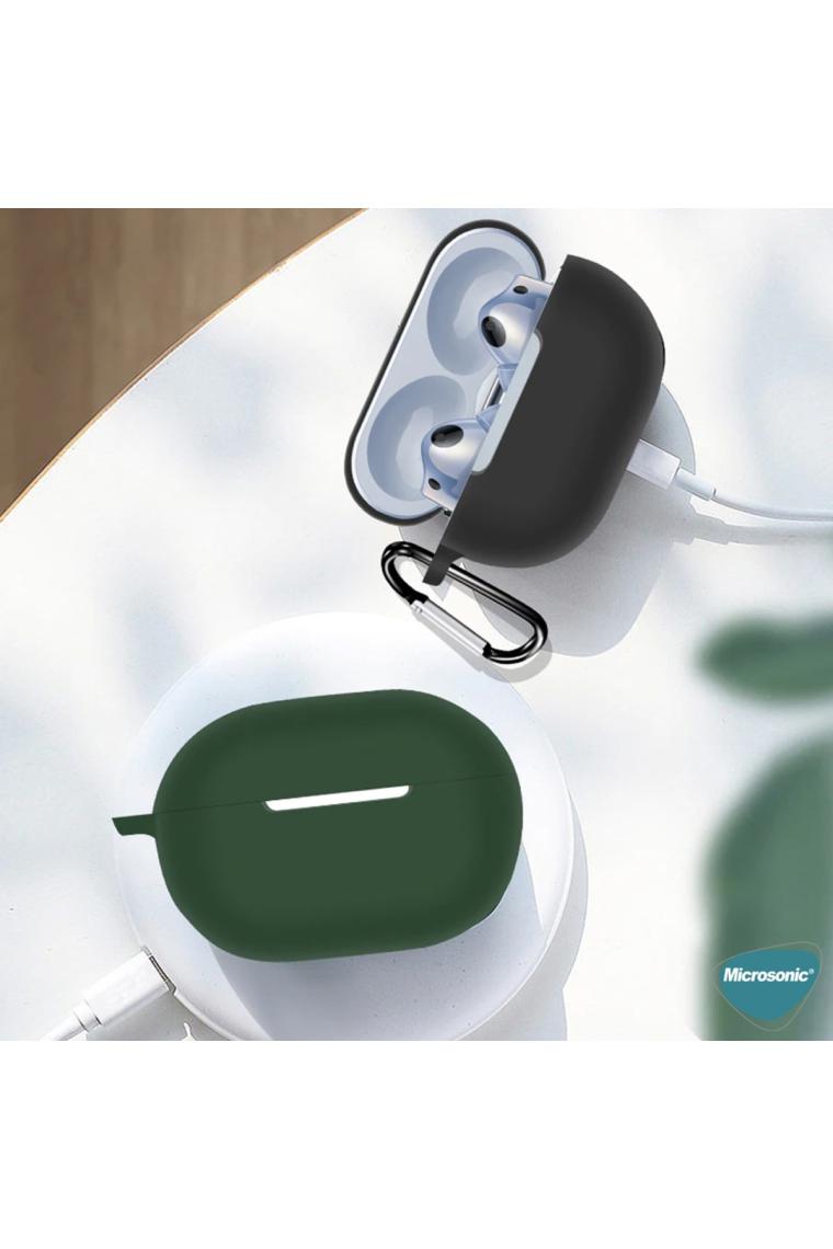 Microsonic Huawei Freebuds Pro 2 Kılıf Askılı Mat Silikon Siyah