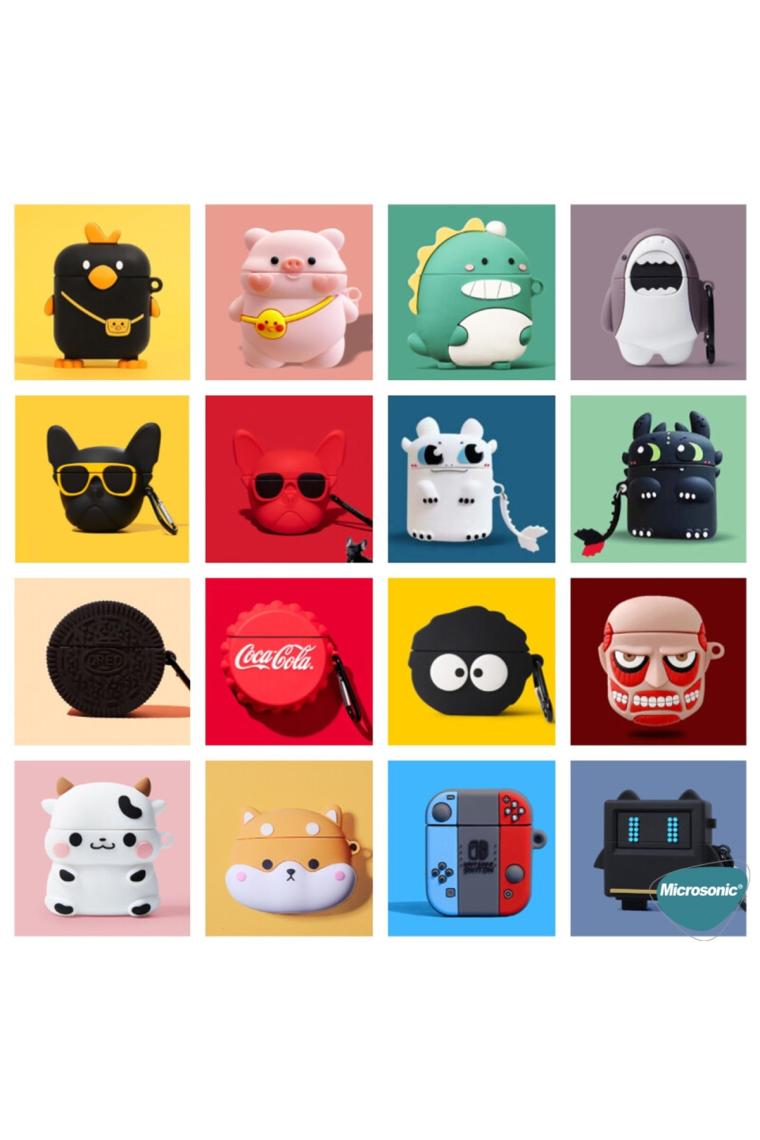Microsonic AirPods 3. Nesil Kılıf Cartoon Figürlü Silikon Crtn-Fgr-Drth-Vdr