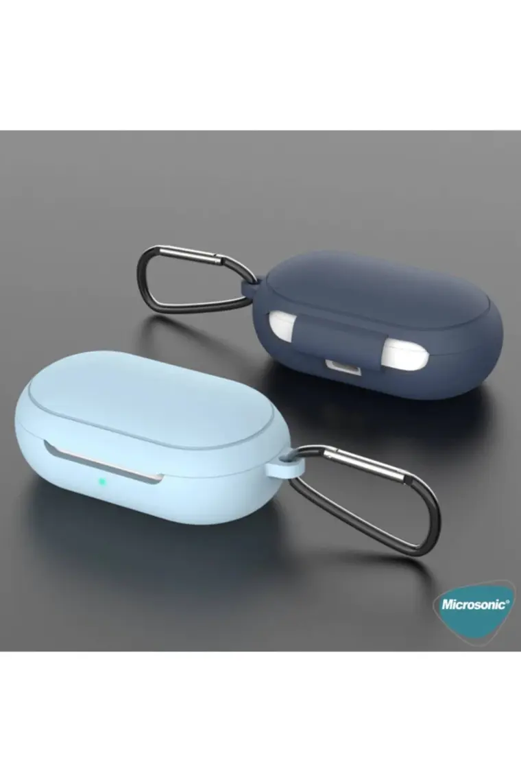 Microsonic Samsung Galaxy Buds Plus Mat Silikon Kılıf Kırmızı