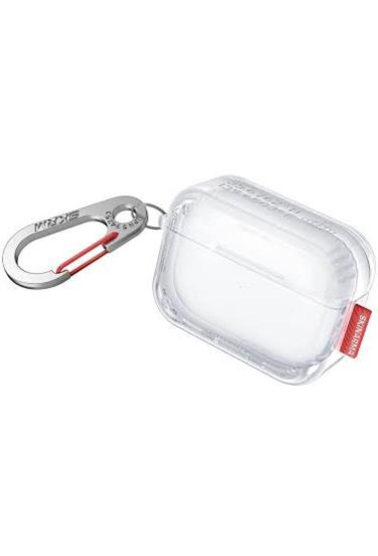 Skinarma Airpods Pro 2 Uyumlu Kılıf Skinarma Şeffaf Renkli Airbagli Tasarım Saido Kılıf Sarı