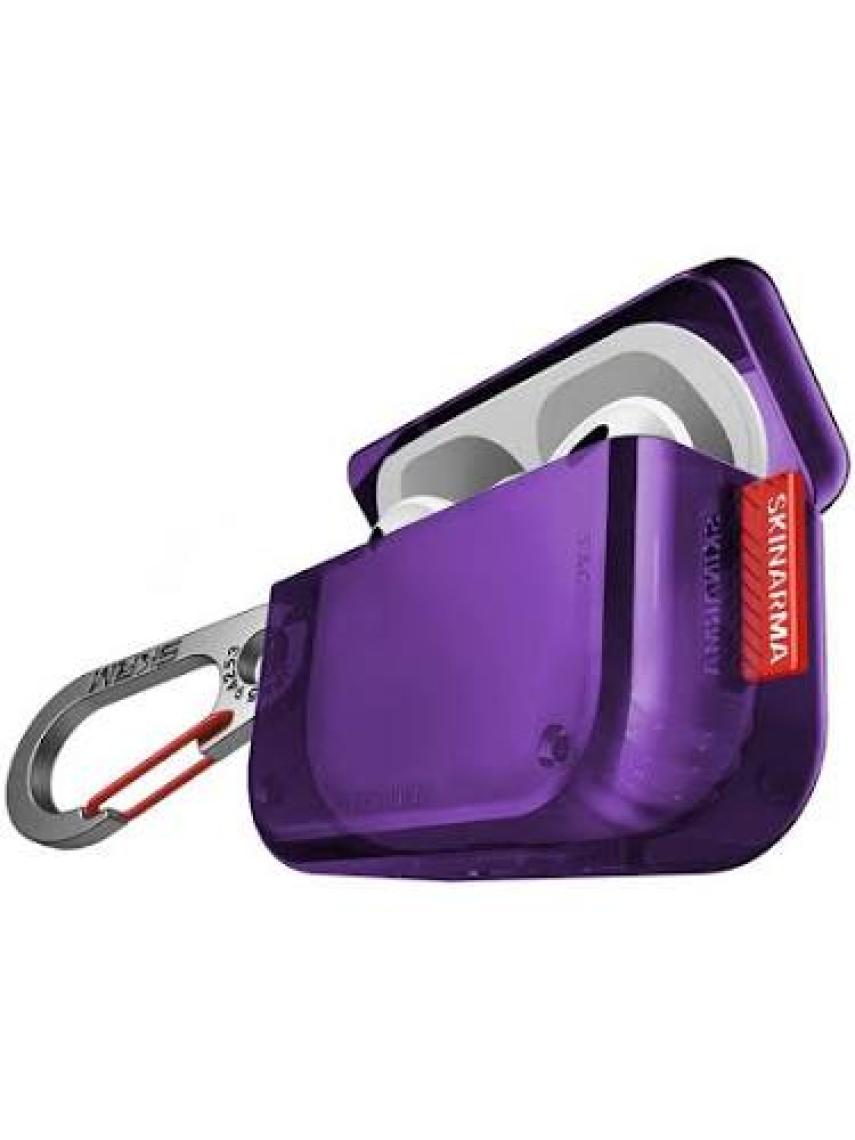 Skinarma Airpods Pro 2 Uyumlu Kılıf Skinarma Şeffaf Renkli Airbagli Tasarım Saido Kılıf Sarı