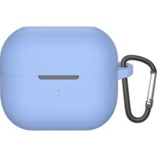 Microsonic Samsung Galaxy Buds 3 Kılıf Askılı Mat Silikon Mavi