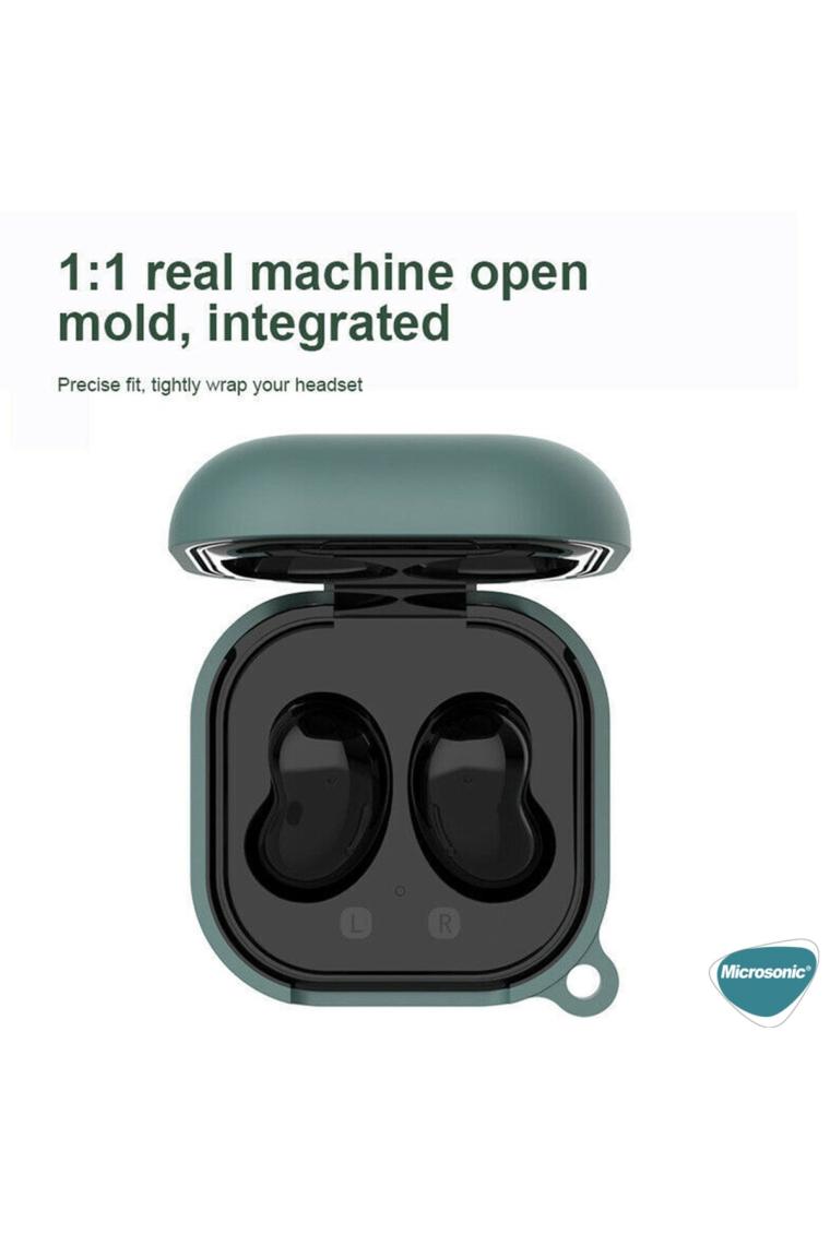 Microsonic Samsung Galaxy Buds 2 Pro Kılıf Askılı Mat Silikon Siyah