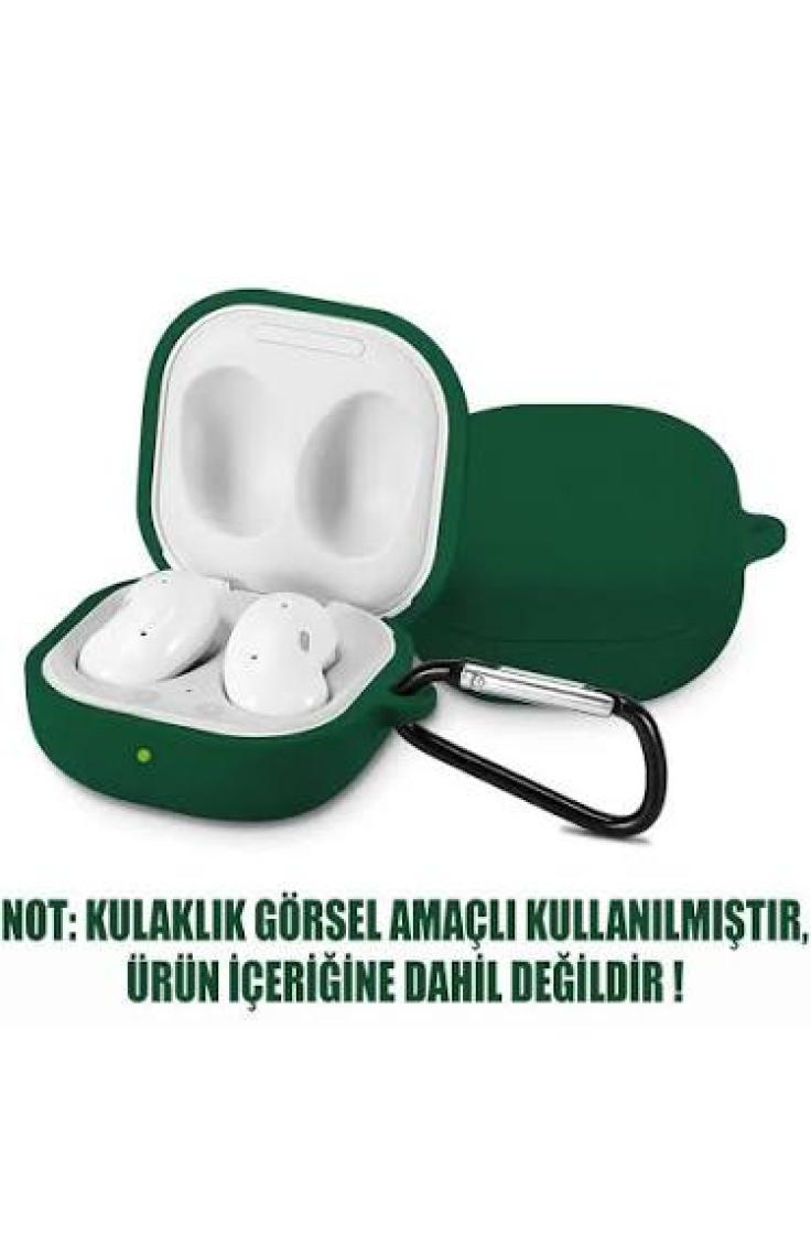 Microsonic Samsung Galaxy Buds 2 Mat Silikon Kılıf Koyu Yeşil