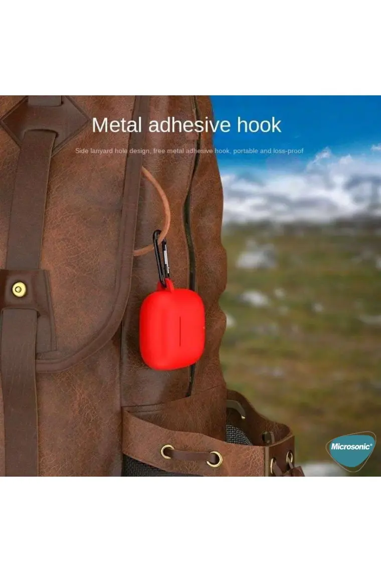 Microsonic Huawei Freebuds Se 2 Kılıf Askılı Mat Silikon Açık Yeşil