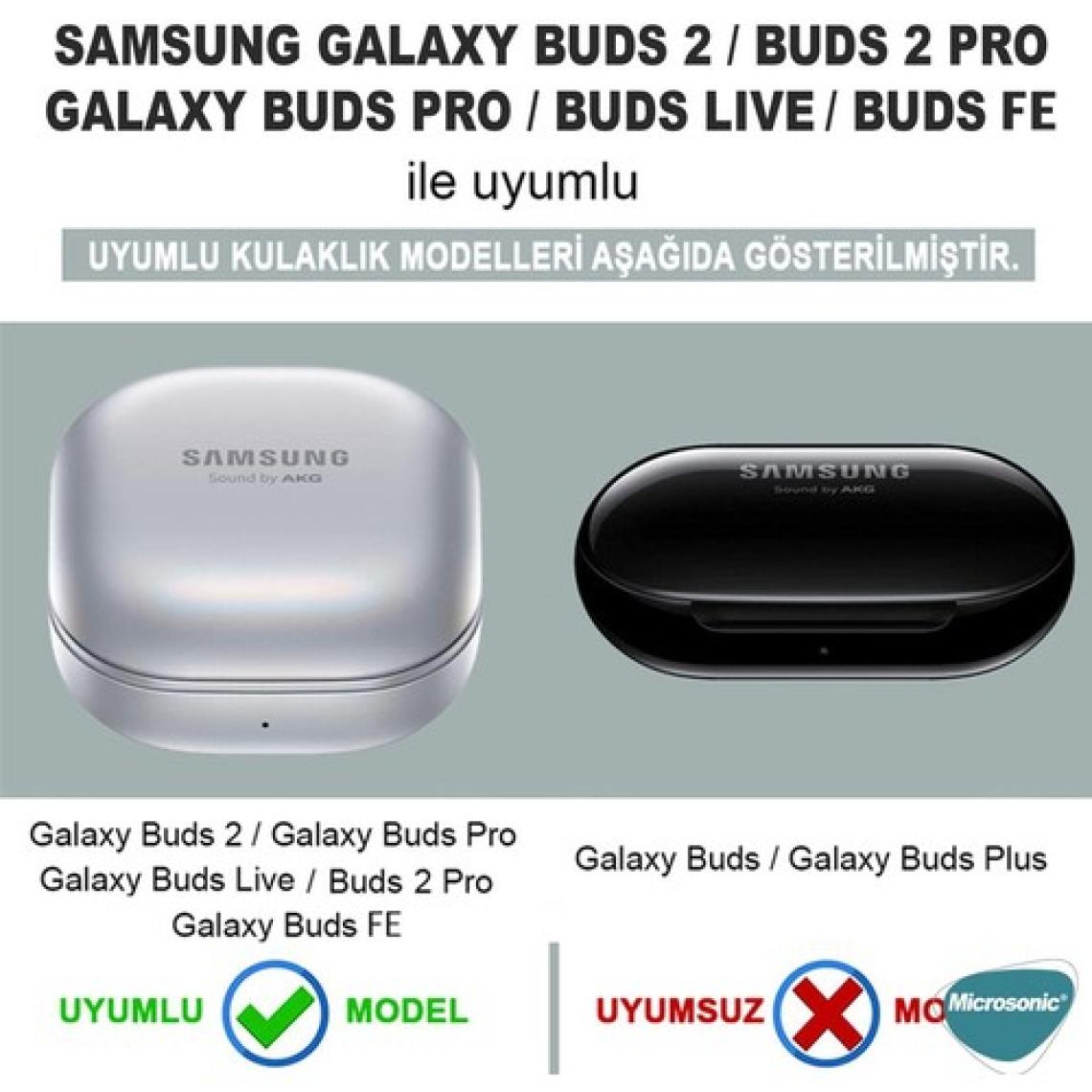 Microsonic Samsung Galaxy Buds Fe Kılıf Askılı Mat Silikon Yeşil