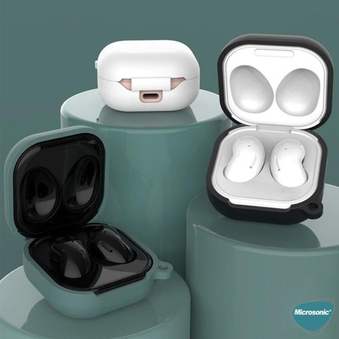 Microsonic Samsung Galaxy Buds Fe Kılıf Askılı Mat Silikon Yeşil