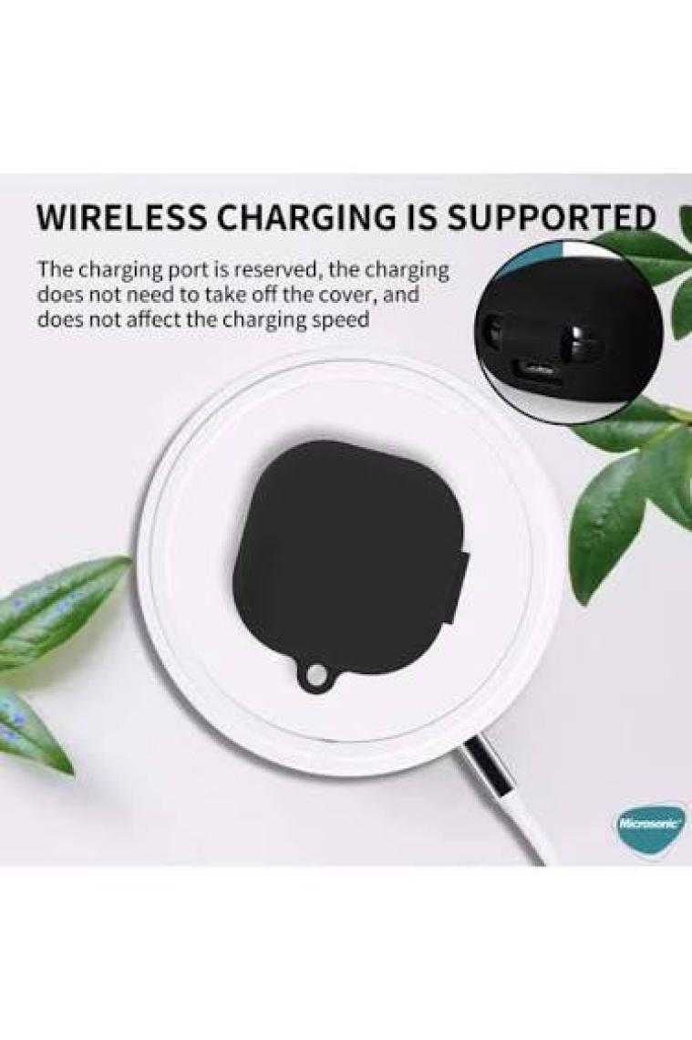 Microsonic Samsung Galaxy Buds Pro Mat Silikon Kılıf Rose Gold
