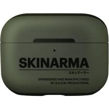 Airpods Pro 2 Uyumlu Kılıf Skinarma Pu Deri Tasarım Spunk Kılıf Koyu Yeşil