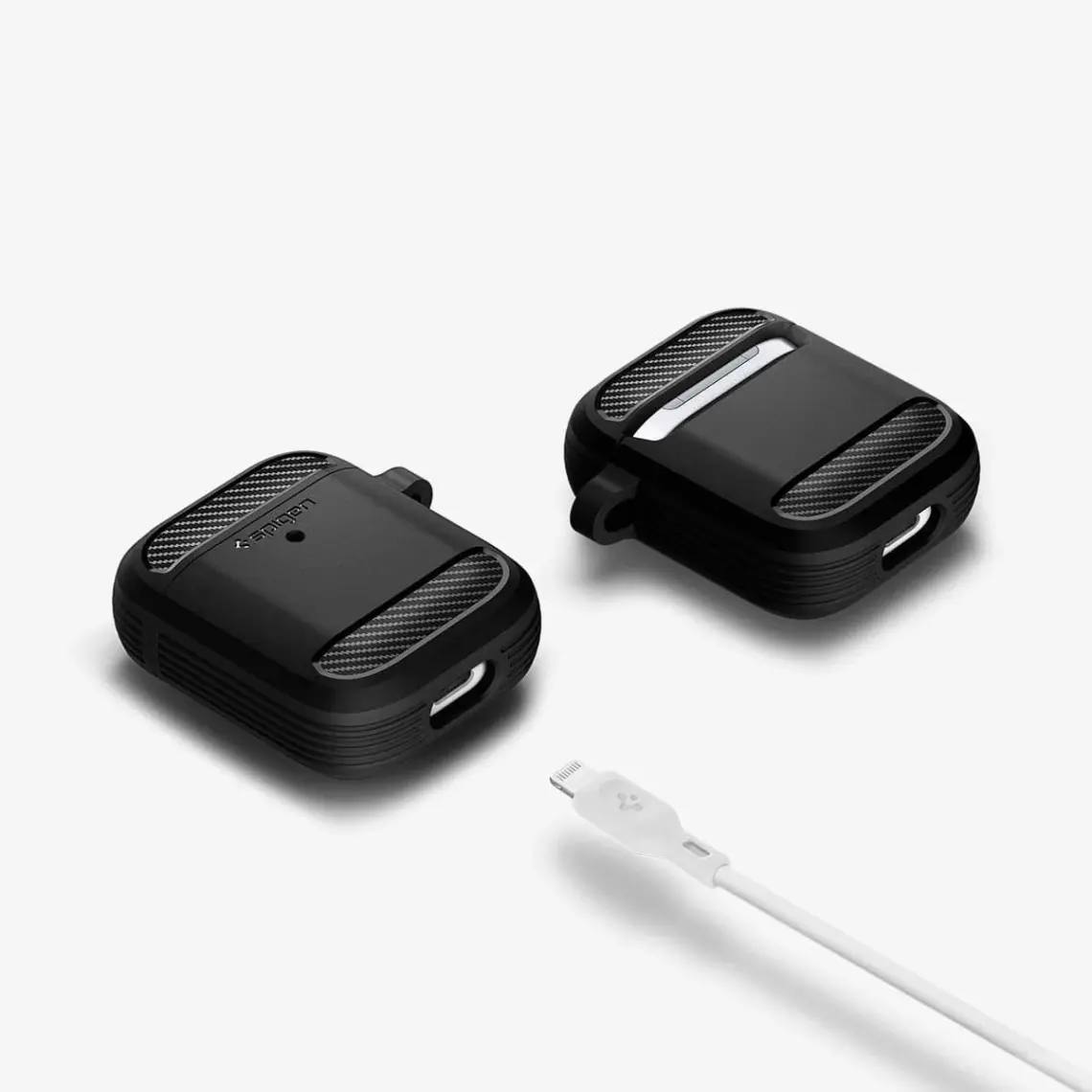 Spigen AirPods (3. nesil) Kılıf Rugged Armor Black - ASD01978