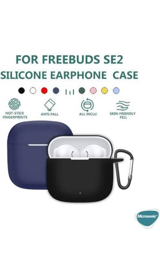 Microsonic Huawei Freebuds Se 2 Kılıf Askılı Mat Silikon Açık Yeşil