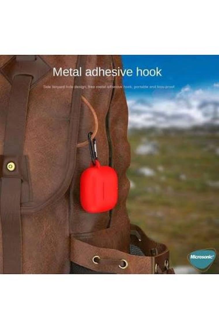 Microsonic Huawei Freebuds Se 2 Kılıf Askılı Mat Silikon Açık Yeşil