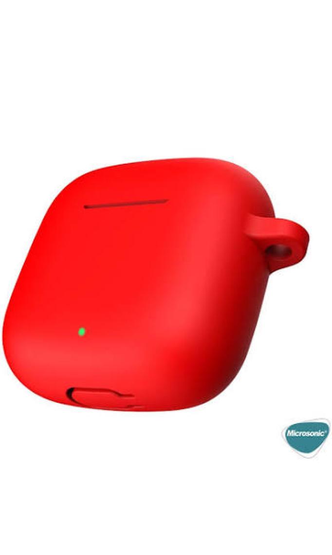 Microsonic Huawei Freebuds Se 2 Kılıf Askılı Mat Silikon Açık Yeşil