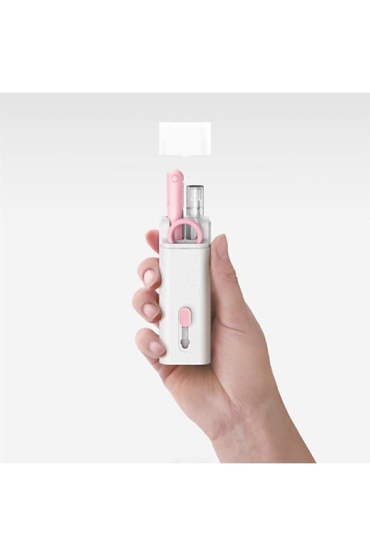 TECHNO 8Q Çok Fonksiyonlu 7 In 1 Airpods Kulaklık Klavye ve Ekran Temizlik Kiti