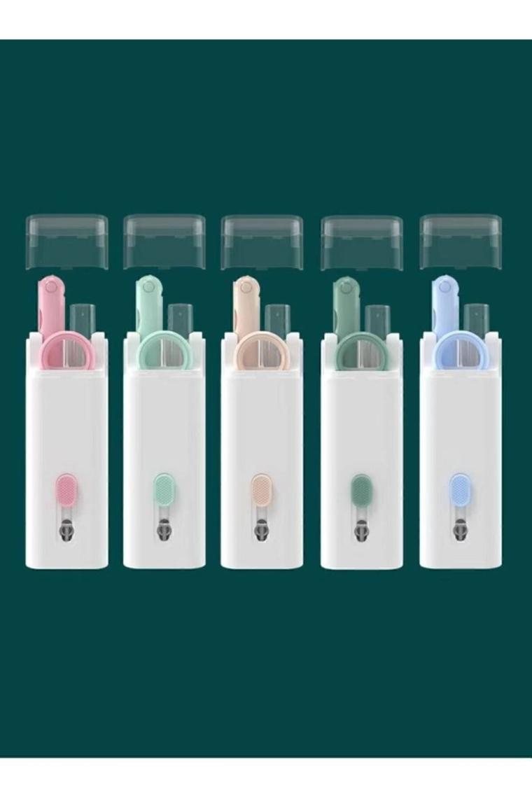 TECHNO 8Q Çok Fonksiyonlu 7 In 1 Airpods Kulaklık Klavye ve Ekran Temizlik Kiti