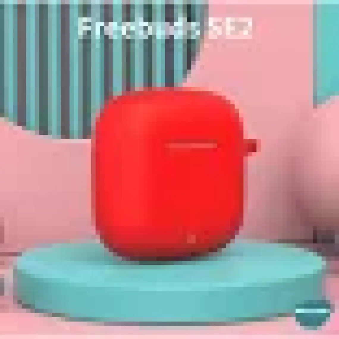 Microsonic Huawei Freebuds Se 2 Kılıf Askılı Mat Silikon Açık Yeşil