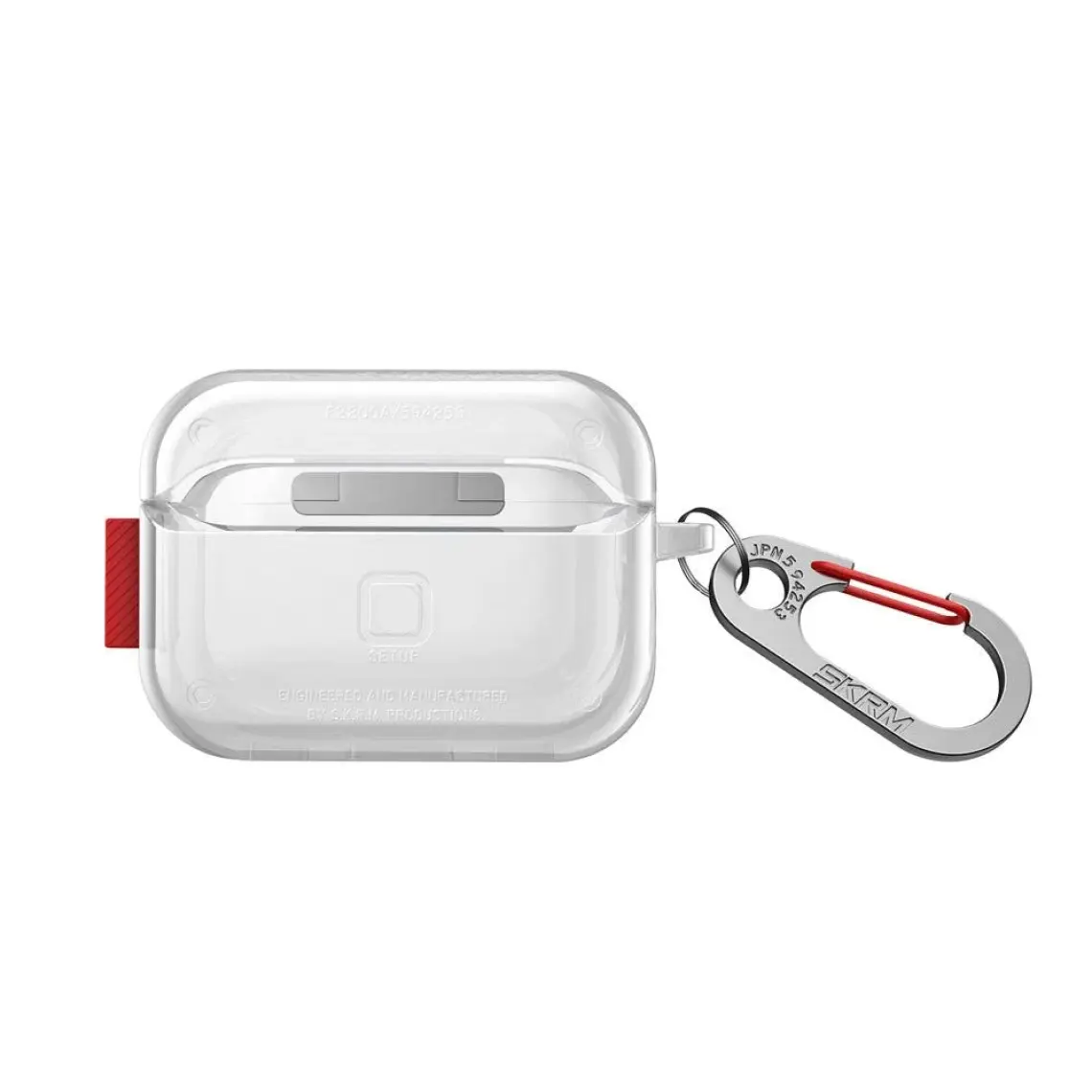 Skinarma Airpods Pro 2 Uyumlu Kılıf Skinarma Şeffaf Renkli Airbagli Tasarım Saido Kılıf Siyah