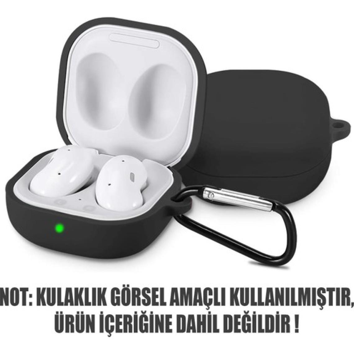 Microsonic Samsung Galaxy Buds 2 Mat Silikon Kılıf Siyah