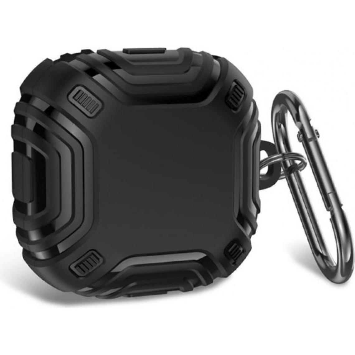 CoverZone Samsung Galaxy Buds 2 Pro ile Uyumlu Kulaklık Kılıf Fundamental Sert Koruyucu Kılıf Siyah