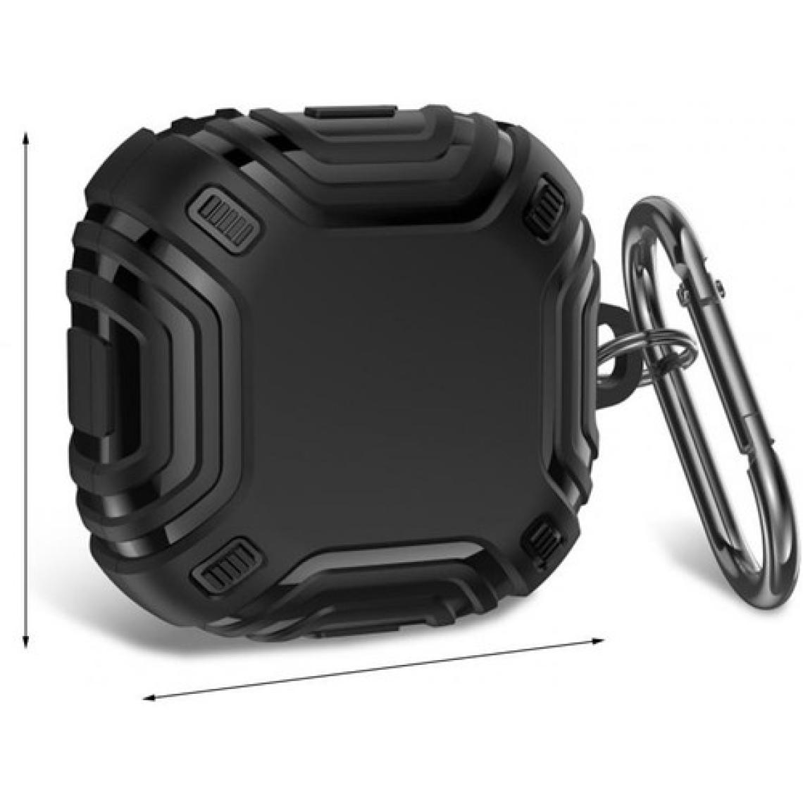 CoverZone Samsung Galaxy Buds 2 Pro ile Uyumlu Kulaklık Kılıf Fundamental Sert Koruyucu Kılıf Siyah