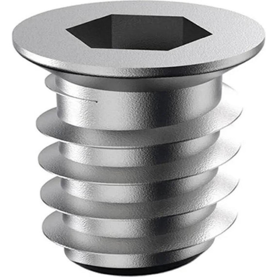Glaswen Metal Düz Dişli Dübel Ahşap Dübeli M6 8X13 Diş Çinko Mobilya Bağlantı Ünite Birleştirme (25 Adet)