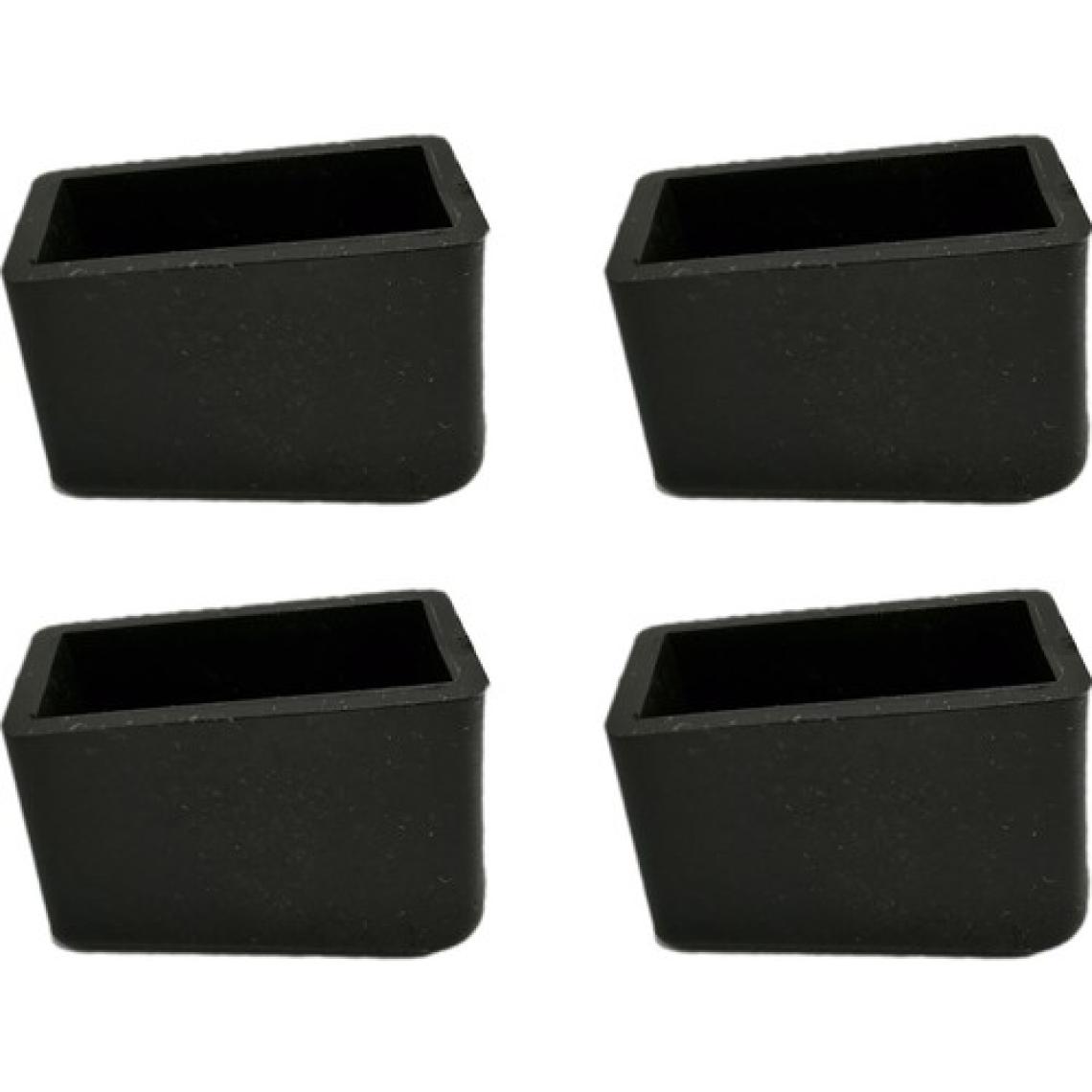 Adem Koç Plastik 20X30 mm Kaydırmaz Merdiven Ayağı Plastiği Merdiven Pabucu (4 Adet)