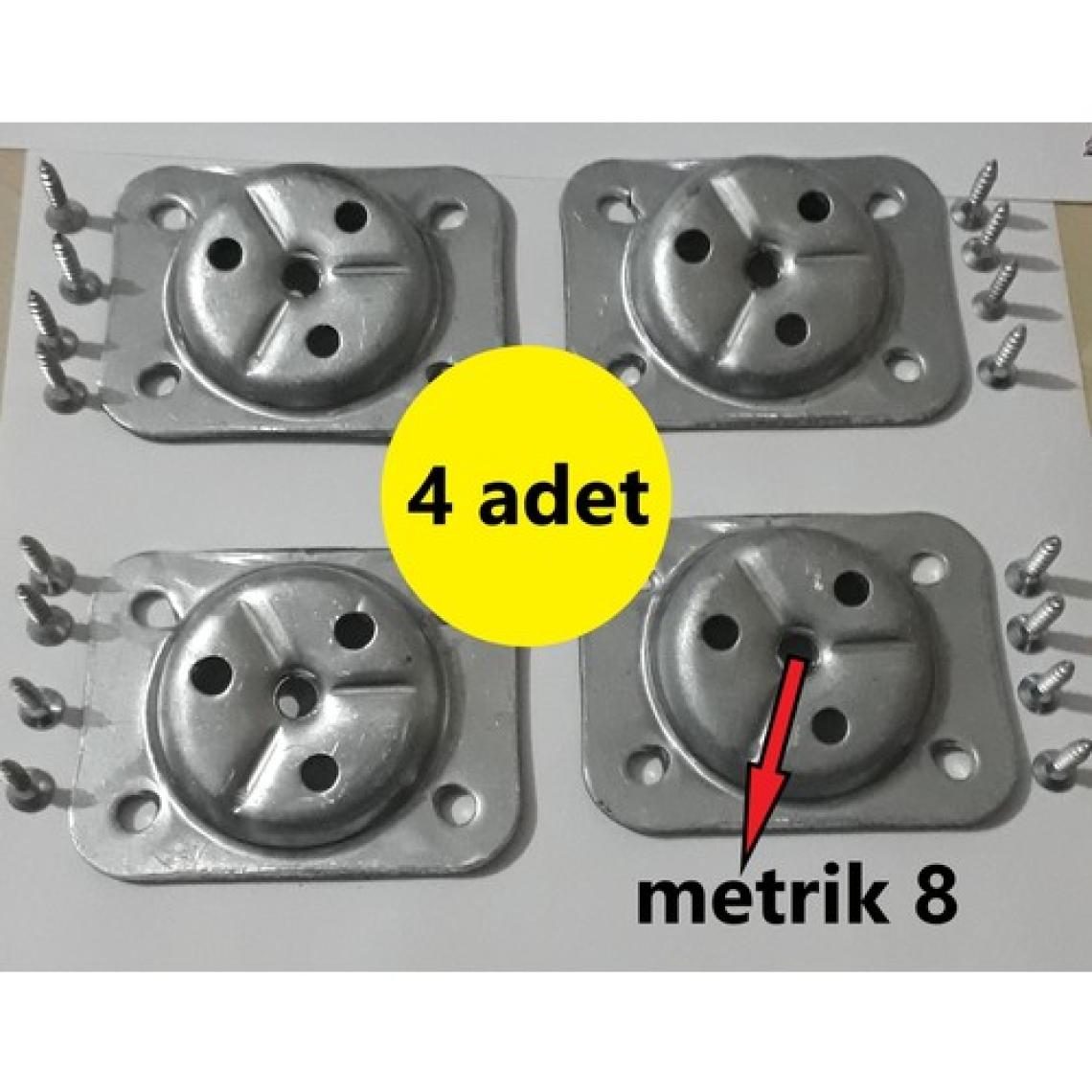 Barermo 4 Adet Metal Sehpa Ve Ahşap Ayak Bağlantı Aparatı Açılı Ayak Aparatı Zigon Sehpa Masa Koltuk Puf