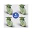 4 Adet Eb01Zkc50, Oynak Tablalı Pvc Kaplı Mobilya Tekerleği, Sehpa Tekeri, Çap:50, 4Lü Set