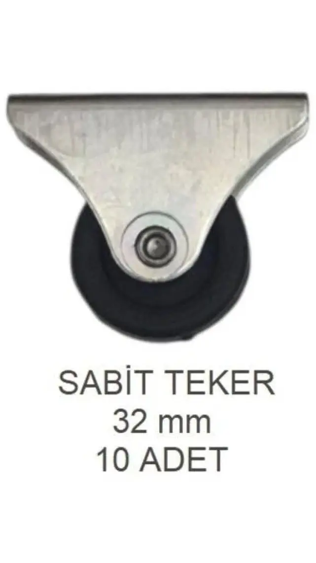 Dar Sabit Teker 32 Lik 10 Adet