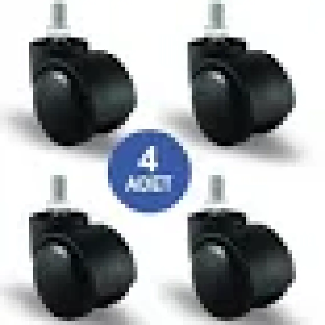 4 Adet Ec05Gmkm50, Oynak Civatalı Mobilya Tekerleği Koltuk Tekeri, Çap:50, 4Lü Set, Geniş Tip